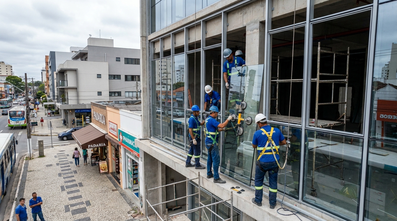 Fachada de Vidro na Estância Velha, Canoas‑RS